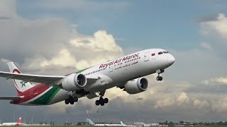 4K Aéroport Paris Orly décollage air France royal air maroc Transavia piste 24 [upl. by Afnin298]