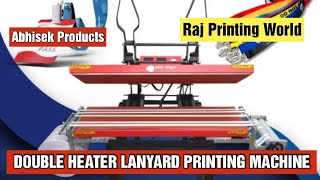 Lanyard Printing Machine  ID Card Ribbon printing sublimation lanyards [upl. by Anniroc]