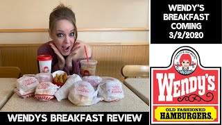 Wendys breakfast review Theyre launching breakfast nationwide 3220 and we tried everything [upl. by Eniarrol]