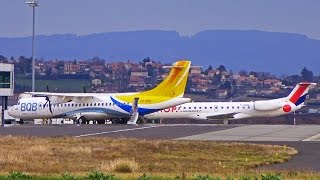 Uruguayan BQB CXPOS ATR72500 Landing at Clermont Auvergne Airport [upl. by Odell55]