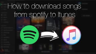 How to download songs from Spotify to Itunes [upl. by Winikka]