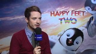 Jamie meets Elijah Wood to talk about Happy Feet 2 Brad Pitt and Matt Damon [upl. by Becker8]