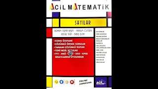 Acil Yayınları TYT Acil Matematik Sayılar [upl. by Jessica]