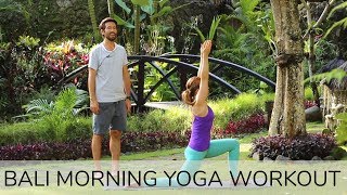 Morning Yoga Workout Flow Strength amp Stretch  Tim Senesi Yoga [upl. by Hershell]