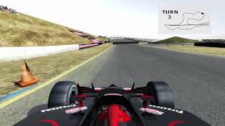 Virtual lap of Infineon Raceway [upl. by Olnek244]