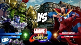 Marvel Vs Capcom 2  Thanos Hyper SUPER Moves [upl. by Rudolfo]