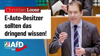 EAutoBesitzer sollten das dringend wissen – Christian Loose AfD [upl. by Ahsena]