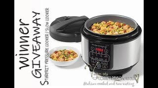 WINNER OF THE NEW STARFRIT PRESSURE COOKER  SLOW COOKER  Connies RAWsome kitchen [upl. by Orvan]