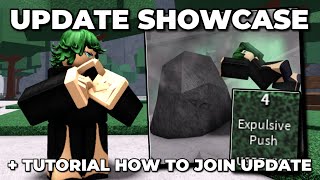 New UPDATE TUTORIAL  SHOWCASE TATSUMAKIEMOTE in The Strongest Battlegrounds [upl. by Ledniahs]