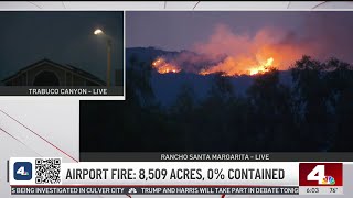 Airport Fire burns over 8000 acres in Orange County [upl. by Maziar113]