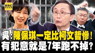 吳子嘉爆「陳佩琪一定比柯文哲慘」7年跑不掉！領聯醫薪水還開公司就是涉貪汙罪！？ 【關鍵時刻】 劉寶傑 [upl. by Shaffert]