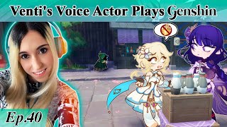 Ventis English Voice Actor plays GENSHIN IMPACT Part 40 Quality Time with Ei [upl. by Ecahc]