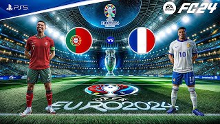 Portugal Vs France Final UEFA EURO 2024  CRonaldo Vs KMbappe  FC24 [upl. by Tillinger635]