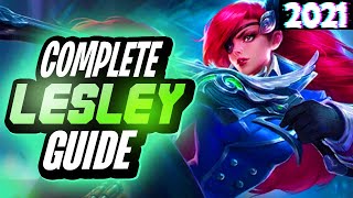 HOW TO USE LESLEY IN MOBILE LEGENDS 2021 [upl. by Anehsak555]