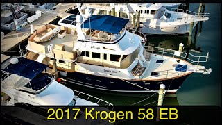 FLIBS 24 Luxury Bluewater Trawler For Sale 2017 Krogen 58EB Stuart FL [upl. by Assyli443]