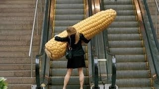 Funniest Escalator Fails February 2013 [upl. by Yeleek]