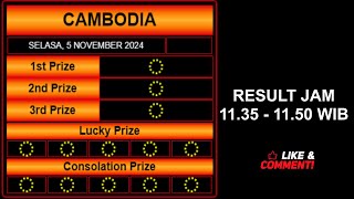 LIVE DRAW KAMBOJA HARI INI SELASA 5 NOVEMBER 2024 [upl. by Donny]