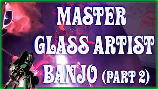 Amazing Artist Banjo Glass Blowing at Revere Glass Part 2 [upl. by Bihas]