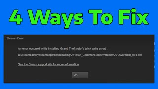 How To Fix Steam Disk Write Error 2024 [upl. by Harahs]