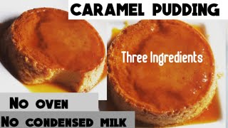 Caramel Pudding  No Condensed Milk  No Bake  3 Main Ingredients [upl. by Notnil923]