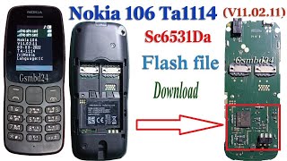 Nokia 106TA1114 Sc6531Da New versions Flash File Download [upl. by Hogan]