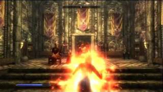 Skyrim  Flame Cloak  Adept Destruction Magic Spell [upl. by Kreegar]