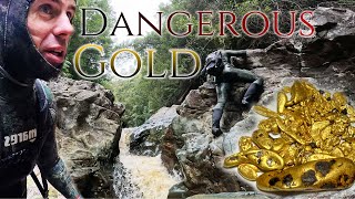 Finding Gold Nuggets above a Dangerous Gorge in Tasmania [upl. by Earlene]