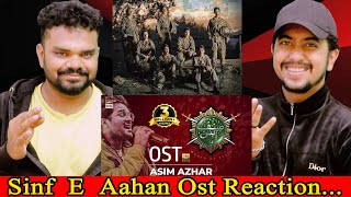 Indian Reaction on Sinf E Aahan OST  Asim Azhar  Sajal Aly  Yumna Zaidi  Kubra Khan  ARY [upl. by Adnohsat]