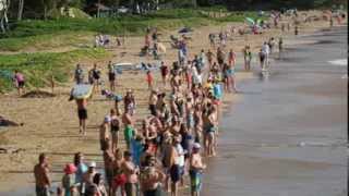 Shark sighting Kamaole Beach II Kihei Maui 1302014 longer verison [upl. by Strohbehn]