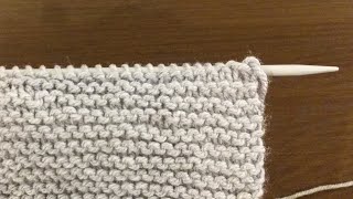 How to Knit Garter Stitch [upl. by Moises459]