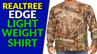 Realtree Edge Camo Light Weight Performance Long Sleeve Shirt [upl. by Keheley899]