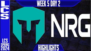 IMT vs NRG Highlights  LCS Spring 2024 Week 5 Day 2  Immortals vs NRG Esports [upl. by Sylvie]