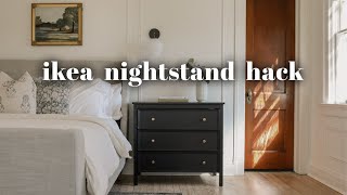 Ikea Nightstand Hack  DIY Designer Dupe [upl. by Eanej84]