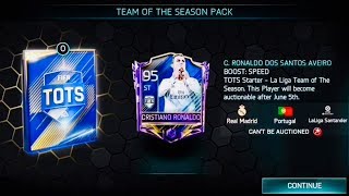 BEST TOTS PACK OPENING EVER IN FIFA MOBILE  95 OVR TOTS RONALDO  Gameplay Review [upl. by Zetneuq]