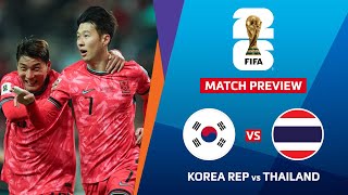 SOUTH KOREA vs THAILAND FIFA World Cup 2026 AFC qualifying Round 2 Head to head stats [upl. by Ron]