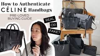 HOW TO AUTHENTICATE A CELINE BAG  Celine Preloved Buying Guide Where to Buy amp What to Look For [upl. by Igal]