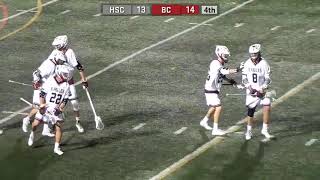 Highlights of Bridgewater Mens Lacrosse Upset Over HampdenSydney [upl. by Zeiler]