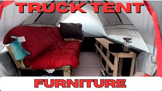 How I Created The Coziest And Most Comfy Truck Tent Furniture Ever [upl. by Ecadnak]