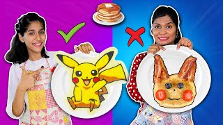 PANCAKE ART CHALLENGE  Easy Pan Cake Recipe  Paris Lifestyle [upl. by Janiuszck434]