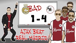 🤯Ajax beat Madrid🤯 REAL ARE BAD Ajax win 41 Champions League Parody Goals Highlights Tadic [upl. by Eisdnil]