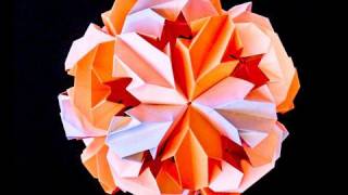 How to make LEROYs Origami Chrysanthemum Icosahedron Kusudama [upl. by Tayler845]