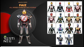 Kamen Rider Faiz All Rider Henshin and Form [upl. by Zabrina]