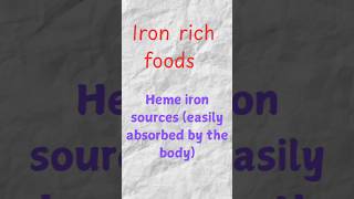 Iron rich foods which are useful to increase your hemoglobin in bloodhealth healthylifestyle [upl. by Iruahs865]