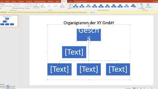 Organigramm mit PowerPoint erstellen [upl. by Eislek]