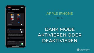 Dark Mode einausschalten  Apple iPhone iOS 15 [upl. by Aicilanna440]