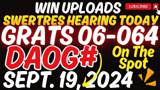 SWERTRES HEARING TODAY DAOG SEPTEMBER 19 2024  GRATS 06064 [upl. by Dearden]