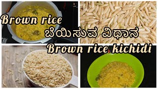 Brown Rice Kichidi  how to make brown rice kichidi  Shubha Manu Vlogs [upl. by Marcello872]