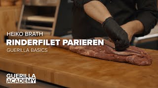 Rinderfilet parieren  Tutorial mit Metzger Heiko Brath [upl. by Luciano878]