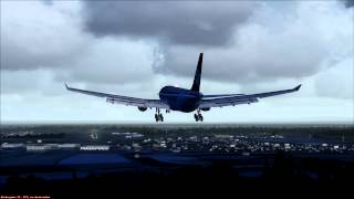 Edelweiss A330200 Landing at Egelsbach Germany [upl. by Nnahtebazile]