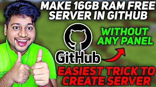 How To Use 16GB Ram Free Server in GitHub Without Panel  GitHub Minecraft Server [upl. by Heinrik386]